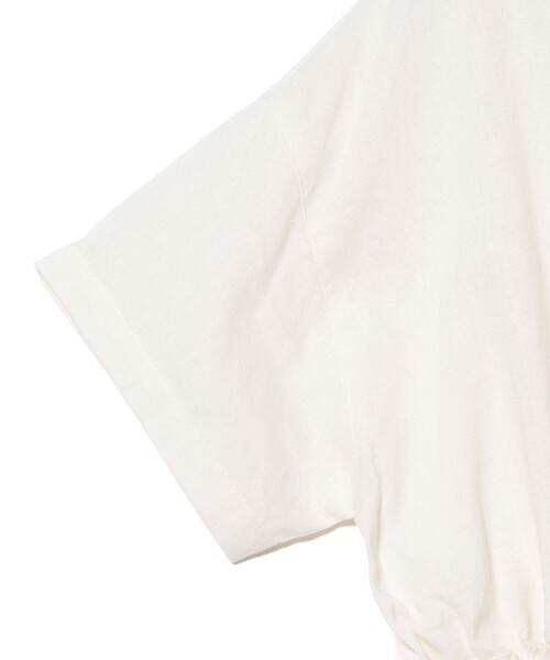 BEAMS HEART(ビームスハート)の「麻混 ウエスト ドロスト シャツ(シャツ/ブラウス・レディース・その他/オフホワイト/レッド・FREE)」の10枚目の写真