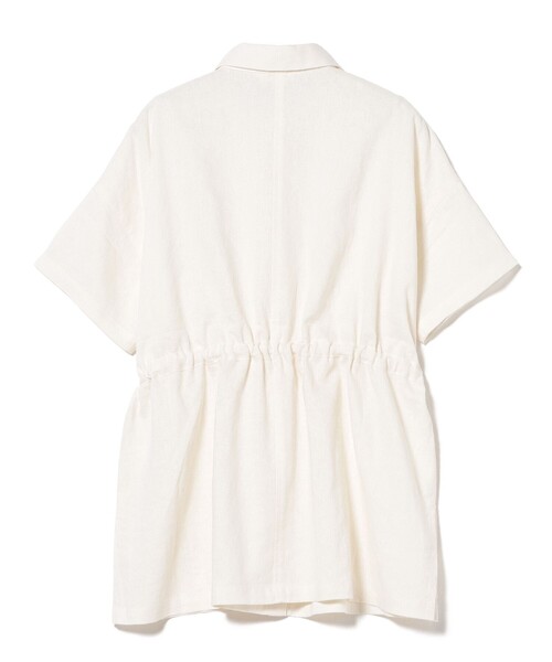 BEAMS HEART(ビームスハート)の「麻混 ウエスト ドロスト シャツ(シャツ/ブラウス・レディース・その他/オフホワイト/レッド・FREE)」の12枚目の写真