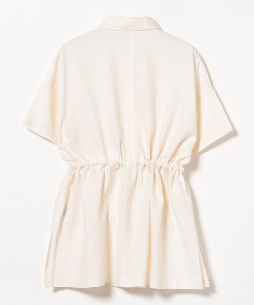 BEAMS HEART(ビームスハート)の「麻混 ウエスト ドロスト シャツ(シャツ/ブラウス・レディース・その他/オフホワイト/レッド・FREE)」の16枚目の写真