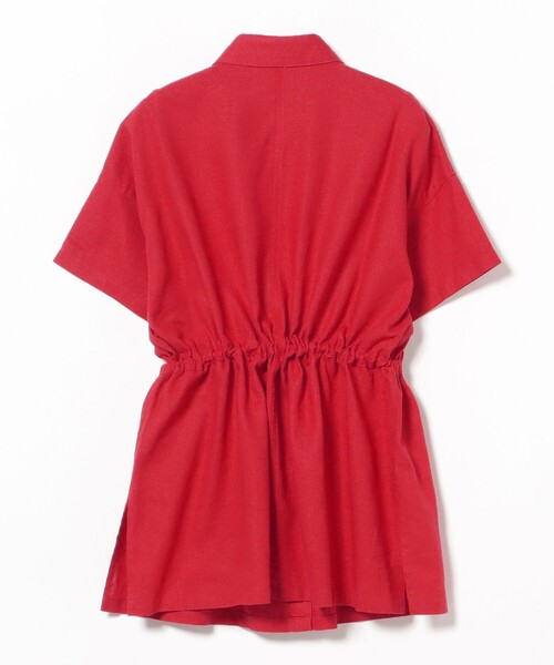 BEAMS HEART(ビームスハート)の「麻混 ウエスト ドロスト シャツ(シャツ/ブラウス・レディース・その他/オフホワイト/レッド・FREE)」の19枚目の写真