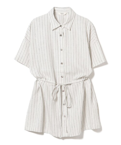 BEAMS HEART(ビームスハート)の「麻混 ウエスト ドロスト シャツ(シャツ/ブラウス・レディース・その他/オフホワイト/レッド・FREE)」の21枚目の写真