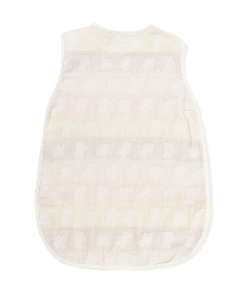 SLAP SLIP BABY（スラップスリップベビー）の「【お揃い】コットンクマ木馬総柄3重ガーゼスリーパーベビー（ベビーパジャマ/スリーパー・キッズ・イエロー系その他・FREE）」の3枚目の写真