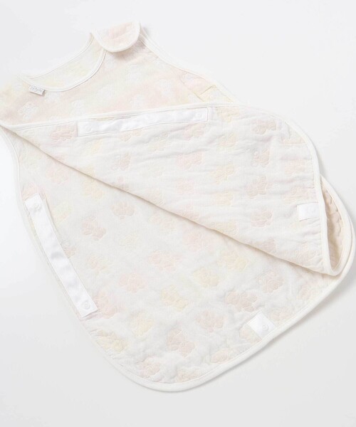 SLAP SLIP BABY（スラップスリップベビー）の「【お揃い】コットンクマ木馬総柄3重ガーゼスリーパーベビー（ベビーパジャマ/スリーパー・キッズ・イエロー系その他・FREE）」の7枚目の写真