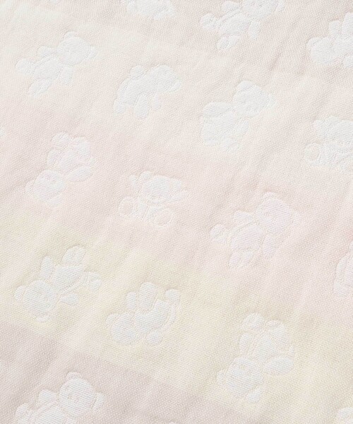 SLAP SLIP BABY（スラップスリップベビー）の「【お揃い】コットンクマ木馬総柄3重ガーゼスリーパーベビー（ベビーパジャマ/スリーパー・キッズ・イエロー系その他・FREE）」の9枚目の写真