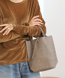 MARLON FIRENZE（マーロンフィレンツェ）の「《追加7》［26SS新作］【MARLON FIRENZE/マルロン】MARLON SHOPPER MINI STUDS（ショルダーバッグ）」