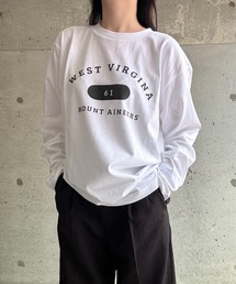 ロゴカレッジプリントロンT／長袖Tシャツ