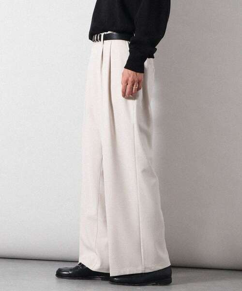 CRAFT STANDARD BOUTIQUE(クラフトスタンダードブティック)の「TRワイドチノパンツ(その他パンツ・メンズ・ブラック/アイボリー・L/M/S)」の5枚目の写真