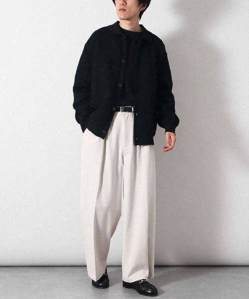 CRAFT STANDARD BOUTIQUE(クラフトスタンダードブティック)の「TRワイドチノパンツ(その他パンツ・メンズ・ブラック/アイボリー・L/M/S)」の7枚目の写真