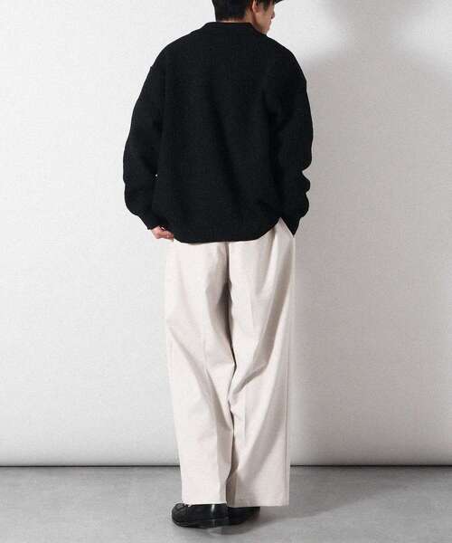 CRAFT STANDARD BOUTIQUE(クラフトスタンダードブティック)の「TRワイドチノパンツ(その他パンツ・メンズ・ブラック/アイボリー・L/M/S)」の9枚目の写真