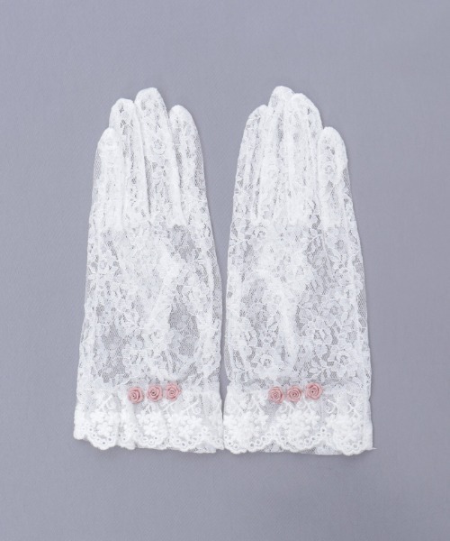 axes femme（アクシーズファム）の「巻きバラレースグローブ（手袋・レディース・ブラック/ホワイト・FREE）」の15枚目の写真