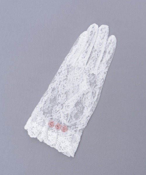 axes femme（アクシーズファム）の「巻きバラレースグローブ（手袋・レディース・ブラック/ホワイト・FREE）」の17枚目の写真