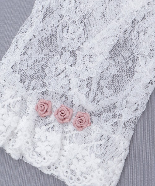 axes femme（アクシーズファム）の「巻きバラレースグローブ（手袋・レディース・ブラック/ホワイト・FREE）」の18枚目の写真