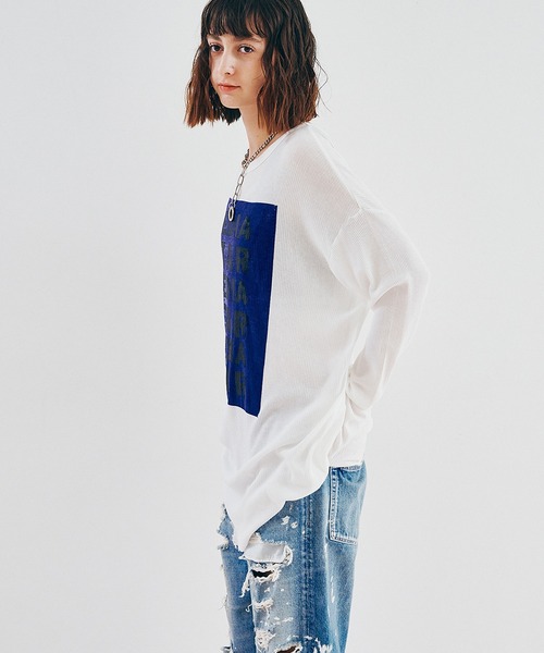 【サックス】M2625 SnagダメージロンT M2625 SnagダメージロンT(M ホワイト): トップス - RNA ONLINE STORE