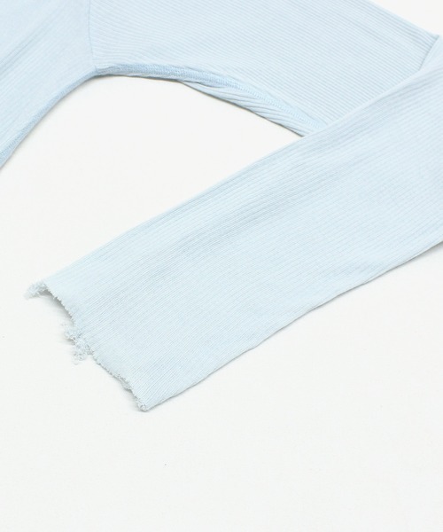 RNA(アールエヌエー)の「M2625 SnagダメージロンT(Tシャツ/カットソー・レディース・サックスブルー/ホワイト/ピンク・MEDIUM)」の20枚目の写真