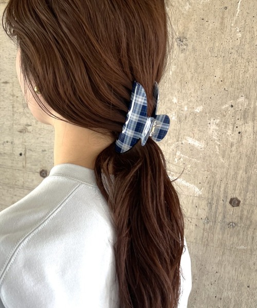 LOWRYS FARM（ローリーズファーム）の「ガラバンス　645111（ヘアゴム・レディース・ネイビー/ブラウン系8/ブラック/ブラウン系6・FREE）」の4枚目の写真