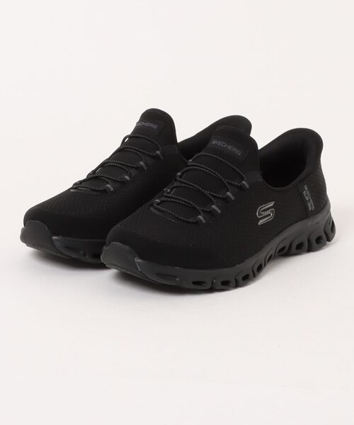 SKECHERS(スケッチャーズ)の「《SKECHERS》GLIDE-STEP-PURSUIT(スニーカー・レディース・ブラック×ブラック/ネイビー・23.0cm/23.5cm/24.0cm/24.5cm/25.0cm/22.5cm)」の2枚目の写真