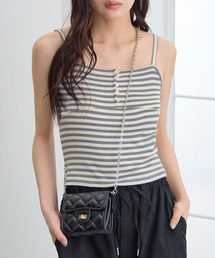 CHAN ME（チャンミ）の「ボーダーキャミソール（キャミソール）」