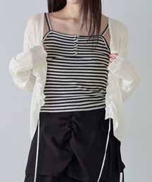 CHAN ME（チャンミ）の「ボーダーキャミソール（キャミソール）」