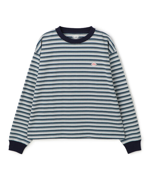 DANTON（ダントン）の「Women's Long Sleeve T-shirt Stripe（Tシャツ/カットソー・レディース・ブラック系その他/ブルー系その他5/ホワイト系その他5/イエロー系その他/レッド系その他/ベージュ系その他/ブルー系その他・M/XS/S）」の4枚目の写真