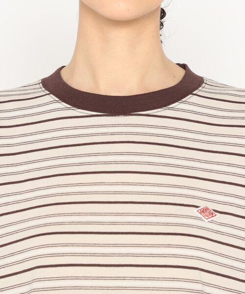 DANTON（ダントン）の「Women's Long Sleeve T-shirt Stripe（Tシャツ/カットソー・レディース・ブラック系その他/ブルー系その他5/ホワイト系その他5/イエロー系その他/レッド系その他/ベージュ系その他/ブルー系その他・M/XS/S）」の15枚目の写真