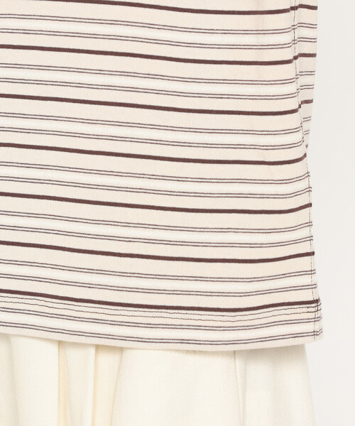 DANTON（ダントン）の「Women's Long Sleeve T-shirt Stripe（Tシャツ/カットソー・レディース・ブラック系その他/ブルー系その他5/ホワイト系その他5/イエロー系その他/レッド系その他/ベージュ系その他/ブルー系その他・M/XS/S）」の17枚目の写真