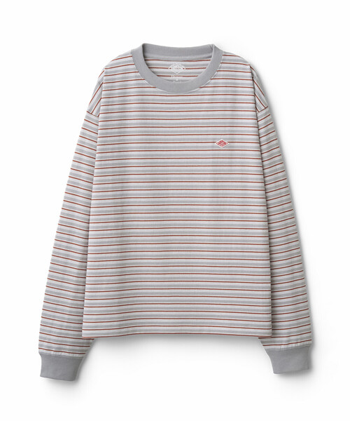 DANTON（ダントン）の「Women's Long Sleeve T-shirt Stripe（Tシャツ/カットソー・レディース・ブラック系その他/ブルー系その他5/ホワイト系その他5/イエロー系その他/レッド系その他/ベージュ系その他/ブルー系その他・M/XS/S）」の7枚目の写真