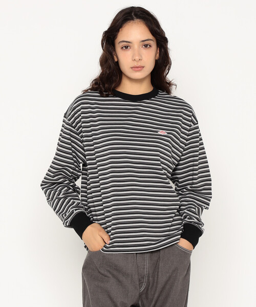 DANTON（ダントン）の「Women's Long Sleeve T-shirt Stripe（Tシャツ/カットソー・レディース・ブラック系その他/ブルー系その他5/ホワイト系その他5/イエロー系その他/レッド系その他/ベージュ系その他/ブルー系その他・M/XS/S）」の19枚目の写真