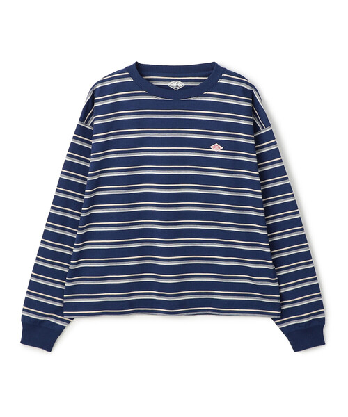 DANTON（ダントン）の「Women's Long Sleeve T-shirt Stripe（Tシャツ/カットソー・レディース・ブラック系その他/ブルー系その他5/ホワイト系その他5/イエロー系その他/レッド系その他/ベージュ系その他/ブルー系その他・M/XS/S）」の20枚目の写真