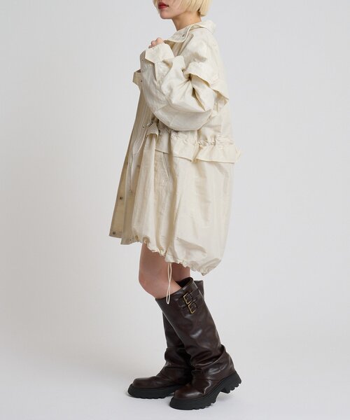w closet(ダブルクローゼット)の「フリルモッズコート(ブルゾン・レディース・アイボリー/カーキ/ピンク・FREE)」の10枚目の写真