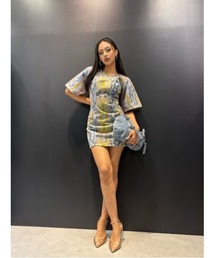 Desigual | Christian Lacroix デニム×幻想的プリント タペストリードレス(ワンピース)