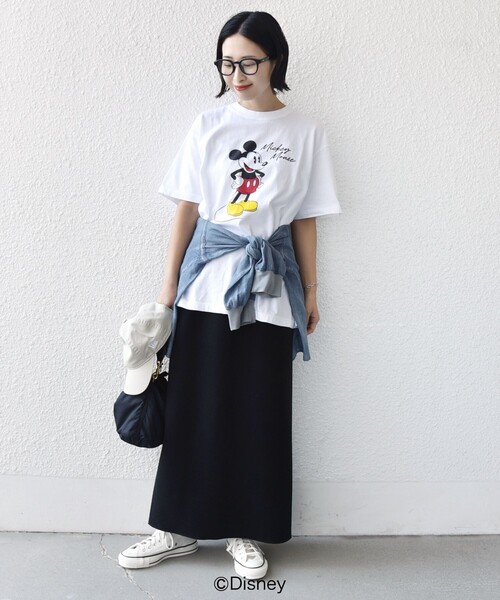 GOOD ROCK SPEED(グッドロックスピード)の「【SHIPS別注】GOOD ROCK SPEED:MICKEY / TEE(Tシャツ/カットソー・レディース・ダークグレー/ベージュ/ネイビー/ホワイト/ブラウン/チャコールグレー/ホワイト系・ONE SIZE)」の12枚目の写真