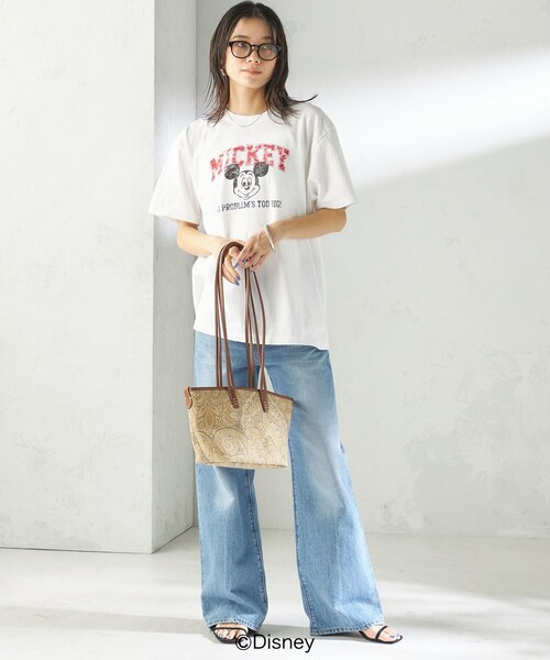 GOOD ROCK SPEED(グッドロックスピード)の「【SHIPS別注】GOOD ROCK SPEED:MICKEY / TEE(Tシャツ/カットソー・レディース・ダークグレー/ベージュ/ネイビー/ホワイト/ブラウン/チャコールグレー/ホワイト系・ONE SIZE)」の18枚目の写真