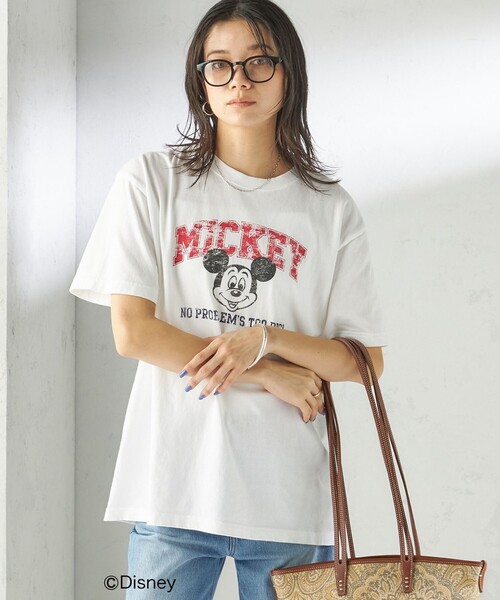 GOOD ROCK SPEED(グッドロックスピード)の「【SHIPS別注】GOOD ROCK SPEED:MICKEY / TEE(Tシャツ/カットソー・レディース・ダークグレー/ベージュ/ネイビー/ホワイト/ブラウン/チャコールグレー/ホワイト系・ONE SIZE)」の22枚目の写真