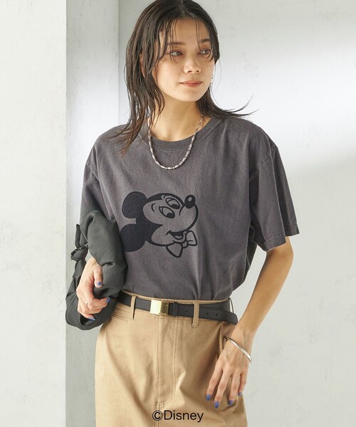 GOOD ROCK SPEED（グッドロックスピード）の「【SHIPS別注】GOOD ROCK SPEED:MICKEY / TEE（Tシャツ/カットソー・レディース・ダークグレー/ベージュ/ネイビー/ホワイト/ブラウン/チャコールグレー/ホワイト系・ONE SIZE）」の11枚目の写真