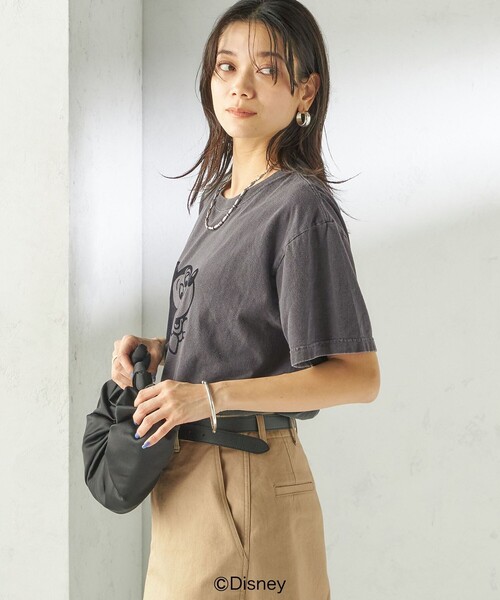 GOOD ROCK SPEED（グッドロックスピード）の「【SHIPS別注】GOOD ROCK SPEED:MICKEY / TEE（Tシャツ/カットソー・レディース・ダークグレー/ベージュ/ネイビー/ホワイト/ブラウン/チャコールグレー/ホワイト系・ONE SIZE）」の12枚目の写真