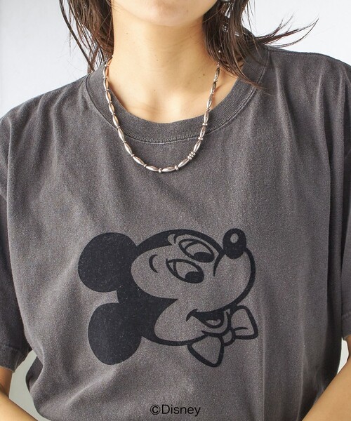 GOOD ROCK SPEED（グッドロックスピード）の「【SHIPS別注】GOOD ROCK SPEED:MICKEY / TEE（Tシャツ/カットソー・レディース・ダークグレー/ベージュ/ネイビー/ホワイト/ブラウン/チャコールグレー/ホワイト系・ONE SIZE）」の14枚目の写真