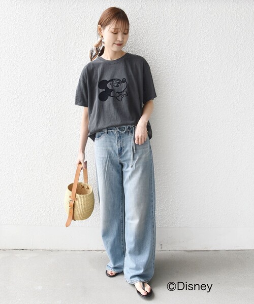 GOOD ROCK SPEED（グッドロックスピード）の「【SHIPS別注】GOOD ROCK SPEED:MICKEY / TEE（Tシャツ/カットソー・レディース・ダークグレー/ベージュ/ネイビー/ホワイト/ブラウン/チャコールグレー/ホワイト系・ONE SIZE）」の16枚目の写真