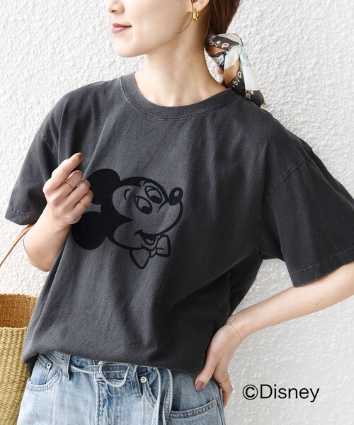 GOOD ROCK SPEED（グッドロックスピード）の「【SHIPS別注】GOOD ROCK SPEED:MICKEY / TEE（Tシャツ/カットソー・レディース・ダークグレー/ベージュ/ネイビー/ホワイト/ブラウン/チャコールグレー/ホワイト系・ONE SIZE）」の17枚目の写真