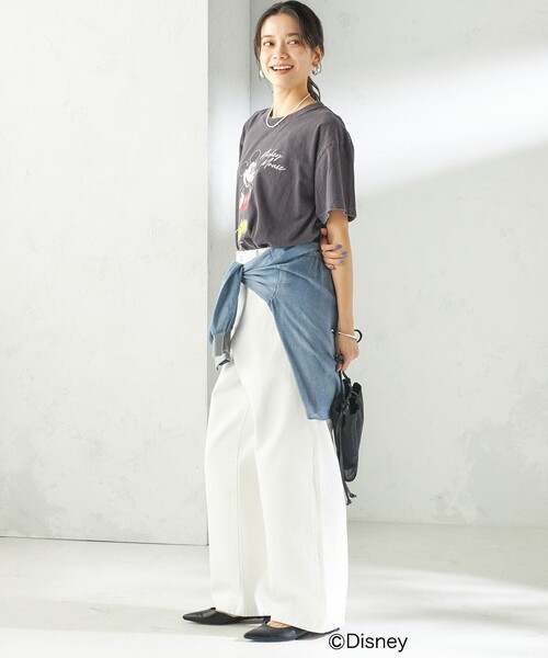 GOOD ROCK SPEED（グッドロックスピード）の「【SHIPS別注】GOOD ROCK SPEED:MICKEY / TEE（Tシャツ/カットソー・レディース・ダークグレー/ベージュ/ネイビー/ホワイト/ブラウン/チャコールグレー/ホワイト系・ONE SIZE）」の19枚目の写真