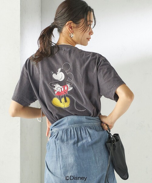 GOOD ROCK SPEED(グッドロックスピード)の「【SHIPS別注】GOOD ROCK SPEED:MICKEY / TEE(Tシャツ/カットソー・レディース・ダークグレー/ベージュ/ネイビー/ホワイト/ブラウン/チャコールグレー/ホワイト系・ONE SIZE)」の15枚目の写真