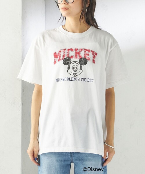 GOOD ROCK SPEED(グッドロックスピード)の「【SHIPS別注】GOOD ROCK SPEED:MICKEY / TEE(Tシャツ/カットソー・レディース・ダークグレー/ベージュ/ネイビー/ホワイト/ブラウン/チャコールグレー/ホワイト系・ONE SIZE)」の11枚目の写真