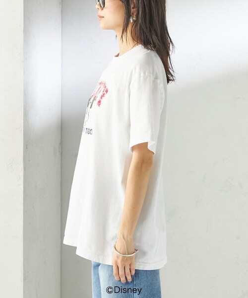 GOOD ROCK SPEED(グッドロックスピード)の「【SHIPS別注】GOOD ROCK SPEED:MICKEY / TEE(Tシャツ/カットソー・レディース・ダークグレー/ベージュ/ネイビー/ホワイト/ブラウン/チャコールグレー/ホワイト系・ONE SIZE)」の10枚目の写真