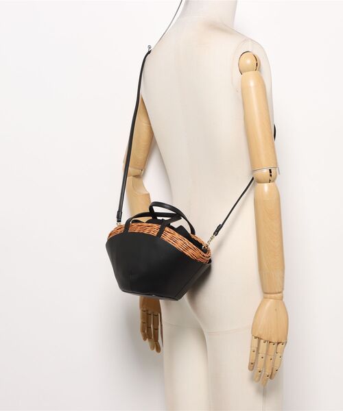 The Bagmati（ザバグマティ）の「【The Bagmati/ザバグマティ】ボート形　台形　 かごバッグ（かごバッグ・レディース・ベージュ×ブラック・FREE）」の5枚目の写真