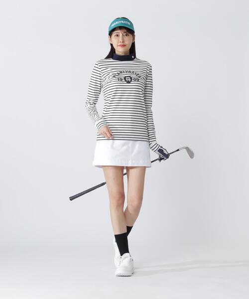 PEARLY GATES(パーリーゲイツ)の「【PEARLY GATES】ボーダー柄 80/1 36Gベアカノコ(Tシャツ/カットソー・レディース・ホワイト系その他・SMALL/MEDIUM/LARGE)」の7枚目の写真