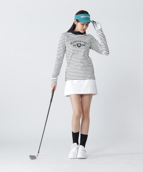 PEARLY GATES(パーリーゲイツ)の「【PEARLY GATES】ボーダー柄 80/1 36Gベアカノコ(Tシャツ/カットソー・レディース・ホワイト系その他・SMALL/MEDIUM/LARGE)」の6枚目の写真