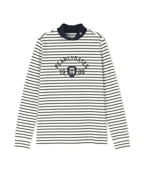 PEARLY GATES(パーリーゲイツ)の「【PEARLY GATES】ボーダー柄 80/1 36Gベアカノコ(Tシャツ/カットソー・レディース・ホワイト系その他・SMALL/MEDIUM/LARGE)」の11枚目の写真