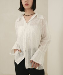 ＜EMMEL REFINES＞EM ドット セミシアー シャツ