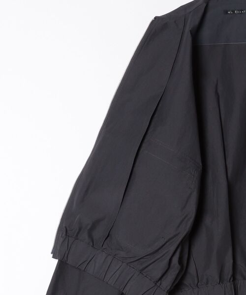 my beautiful landlet(マイビューティフルランドレット)の「【my beautiful landlet】Cotton×Recycled Nylon(ブルゾン・メンズ・ブラック/チャコールグレー/ネイビー・1)」の9枚目の写真