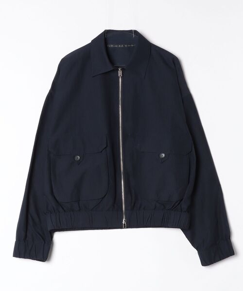 my beautiful landlet(マイビューティフルランドレット)の「【my beautiful landlet】Cotton×Recycled Nylon(ブルゾン・メンズ・ブラック/チャコールグレー/ネイビー・1)」の10枚目の写真