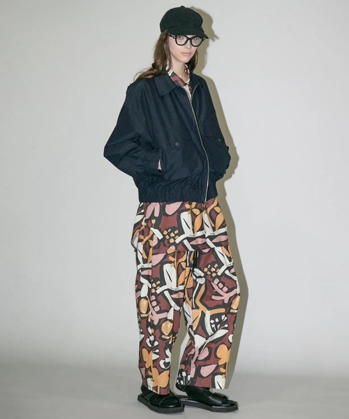 my beautiful landlet(マイビューティフルランドレット)の「【my beautiful landlet】Cotton×Recycled Nylon(ブルゾン・メンズ・ブラック/チャコールグレー/ネイビー・1)」の11枚目の写真